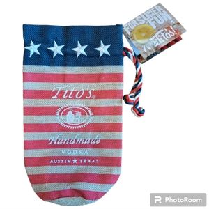 Tito's Burlap Bottle Bag